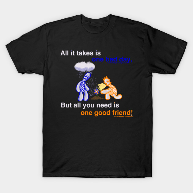 Cheerful & Depressed Ragdoll Motto T-Shirt-TOZ